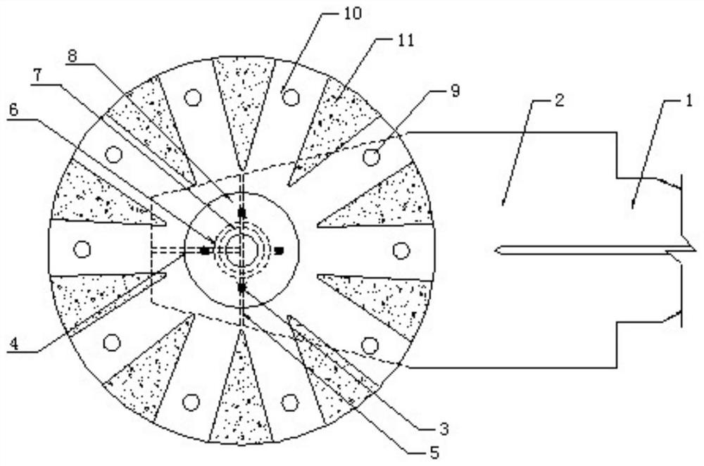 A circular pump station sump with uniform water distribution device