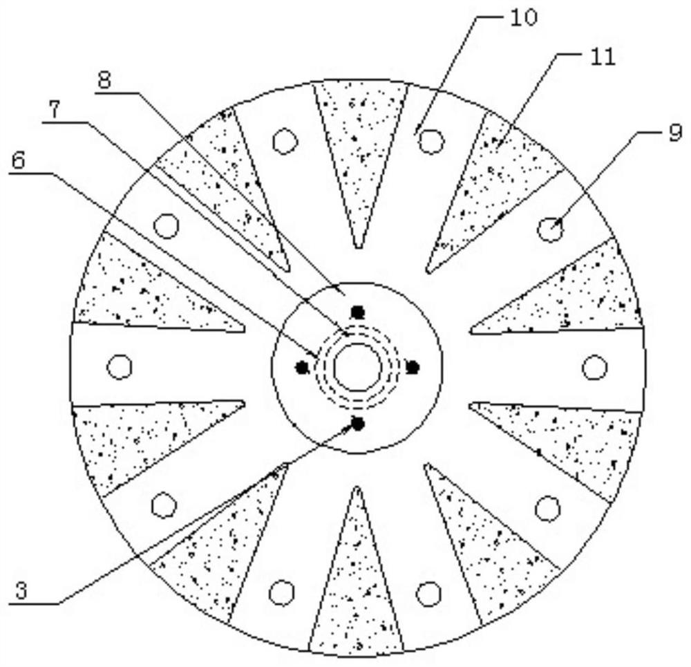 A circular pump station sump with uniform water distribution device