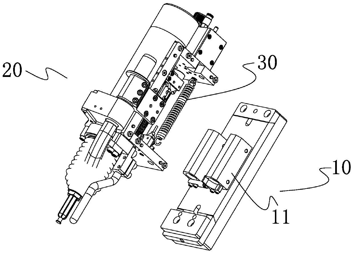 Intelligent workpiece height self-adaption device of stud welding device