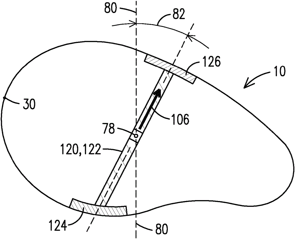 Wind turbine blade having twisted spar web