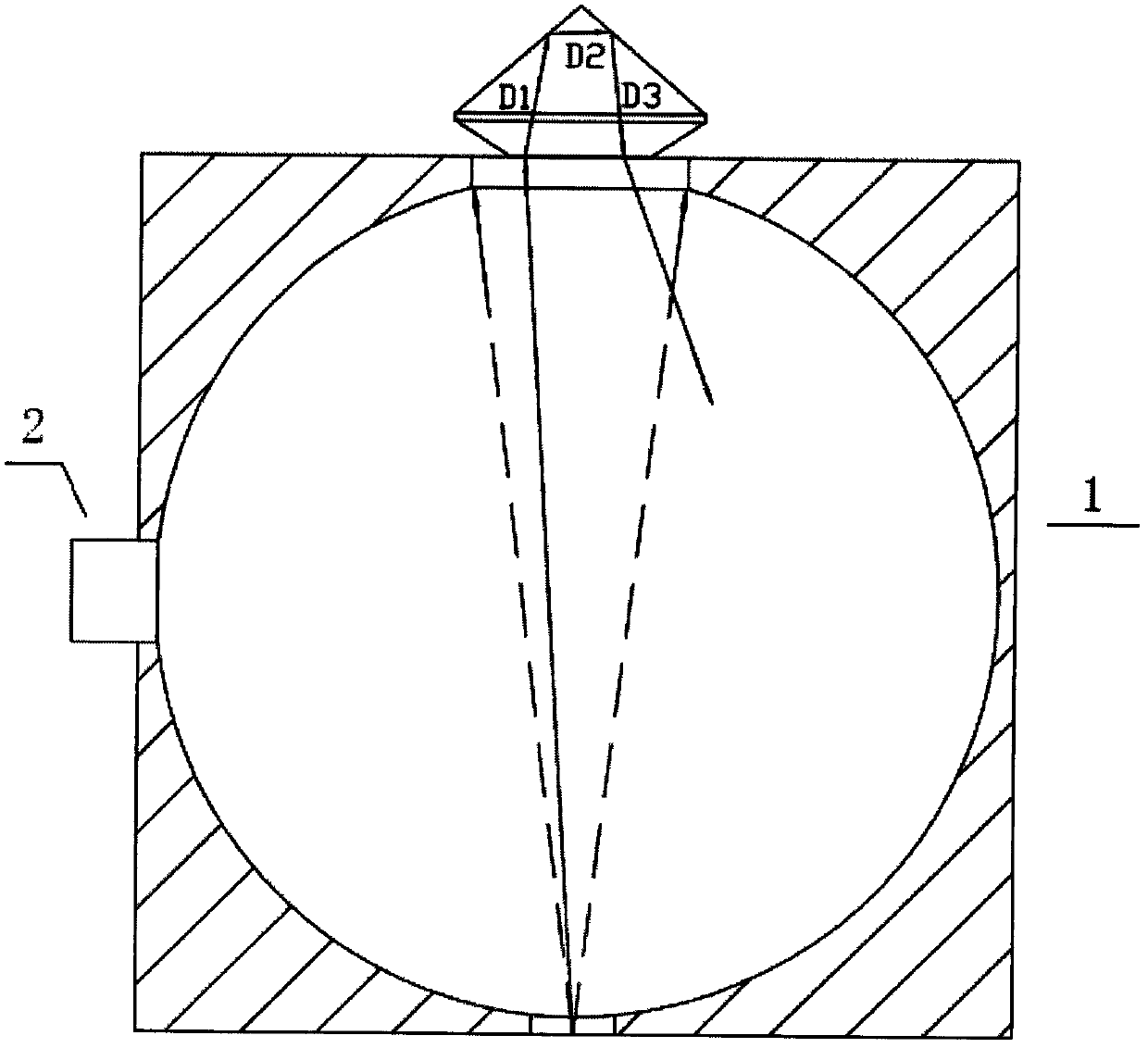 Measurement instrument for removing influence of size factor on color accuracy of diamond