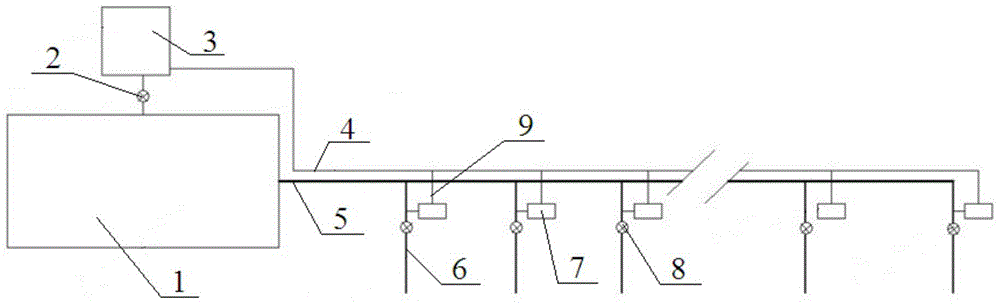 Big field micro-irrigation distributed type precise fertilizer-applying pesticide-applying device