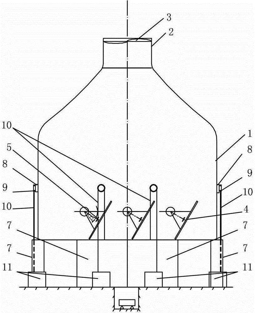 Cyclone-type wind power generation wind tunnel