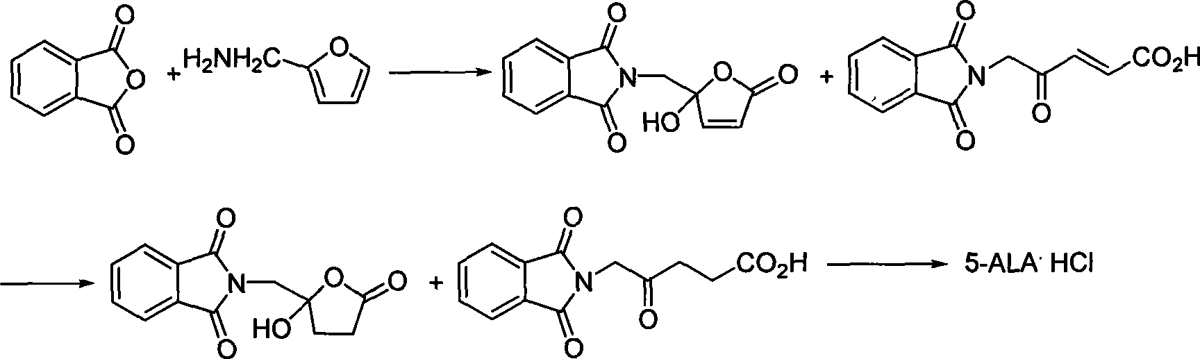 Process for synthesizing 5-aminovaleric acid hydrochloride