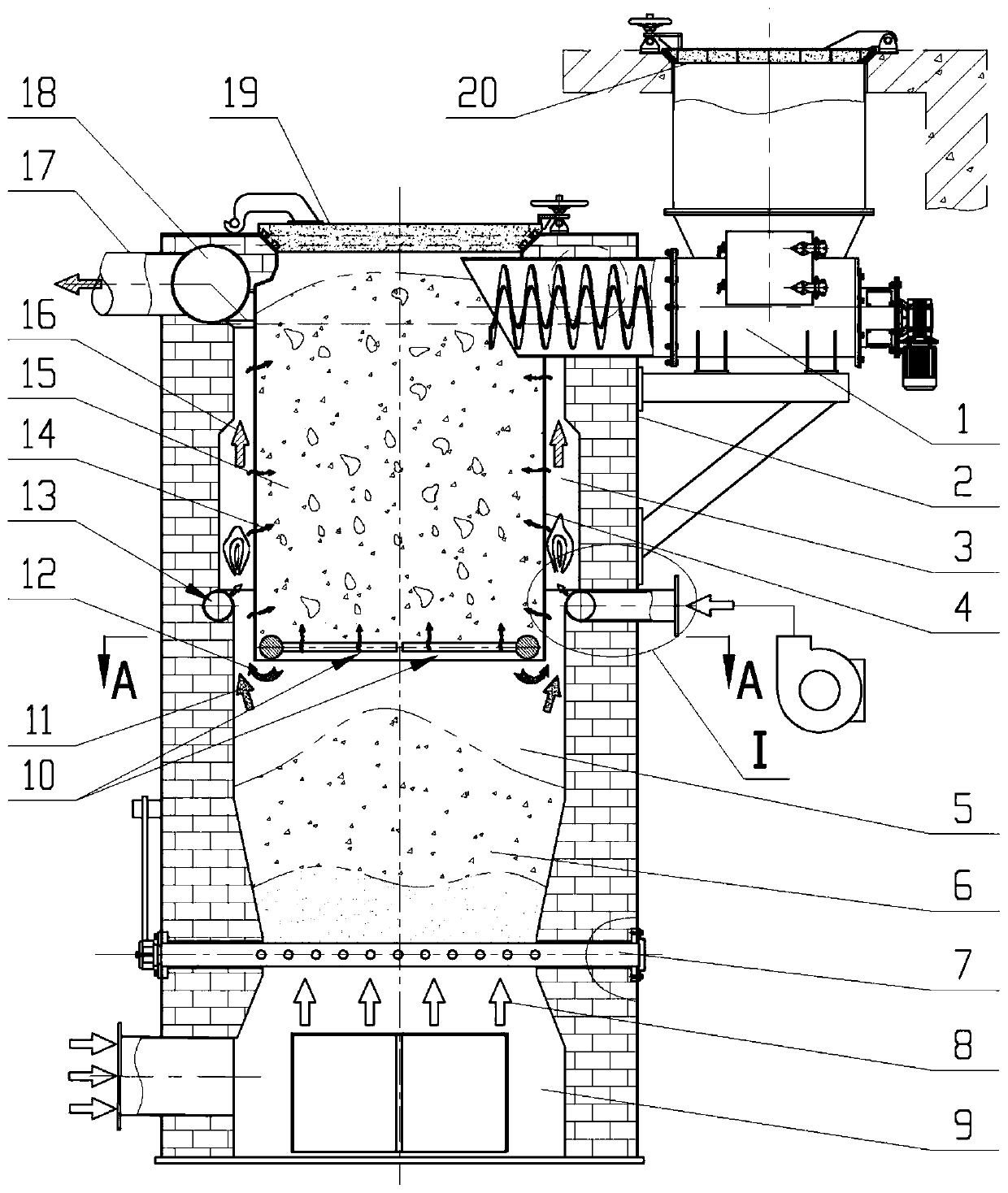 Small and minitype household garbage gasifier