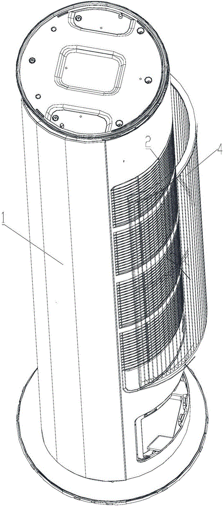 Air conditioner filtering structure and air conditioner device