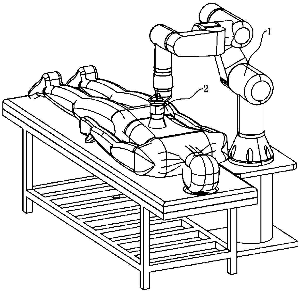 Moxibustion intelligent cooperation robot and operating method thereof