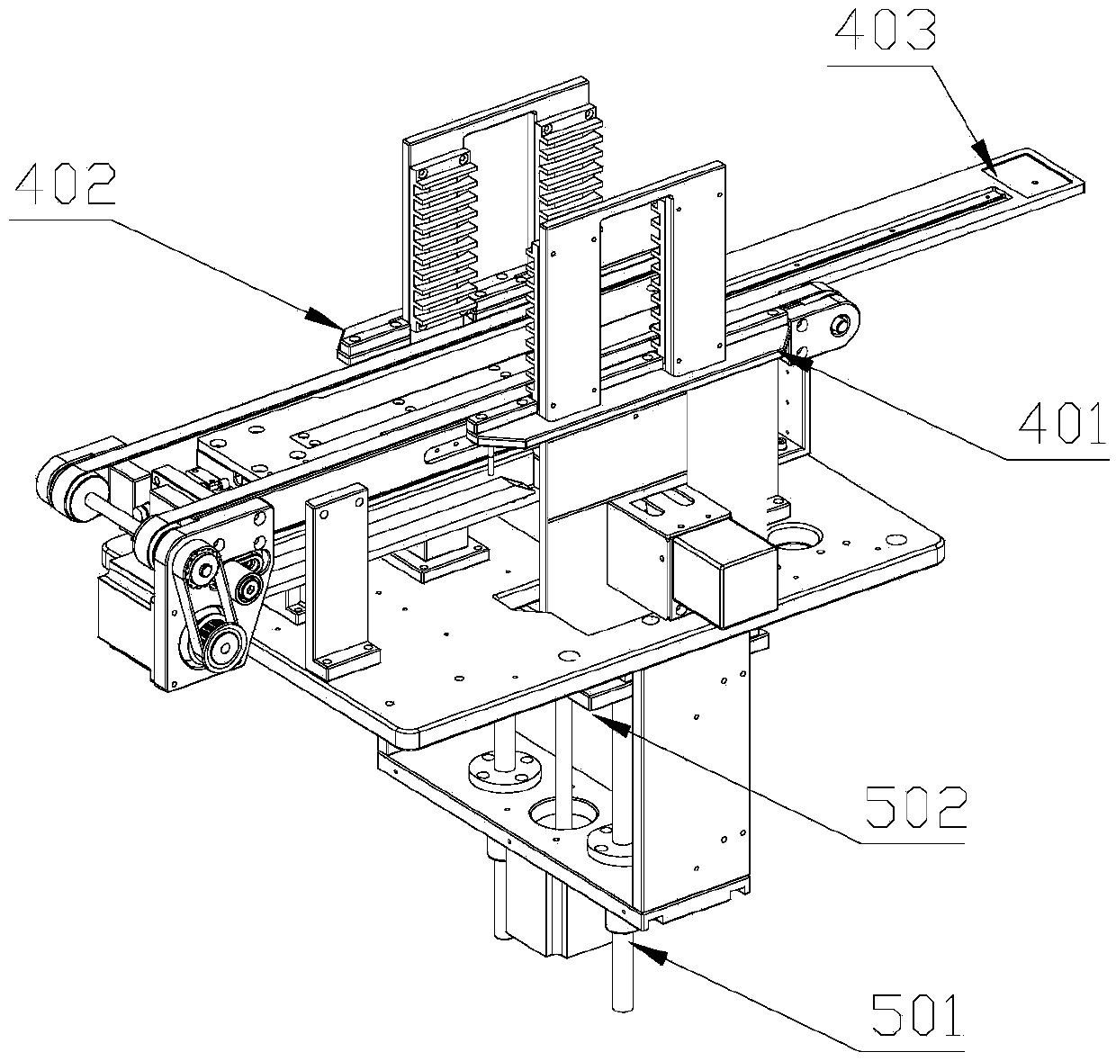 Automatic charge and discharge system for laser cutting of glass