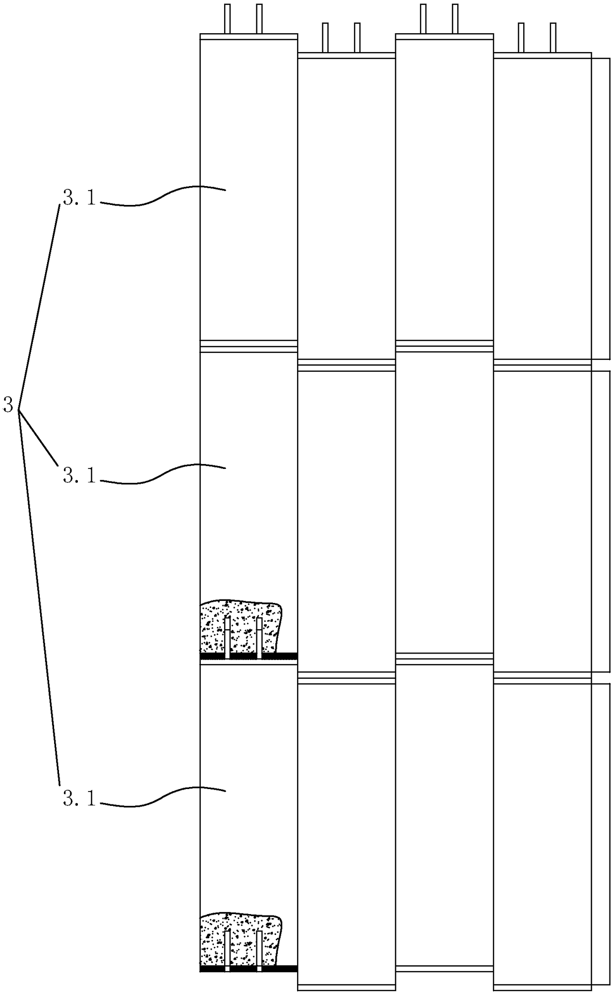 Channel cutting assembly type underground continuous wall and construction method