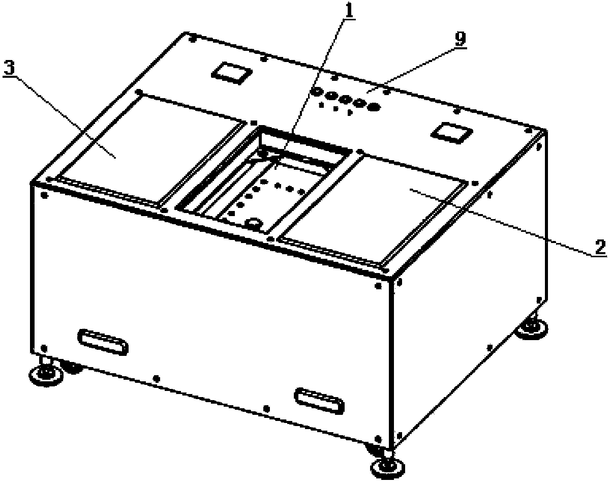 Automatic shoe cover wearing/taking-off machine