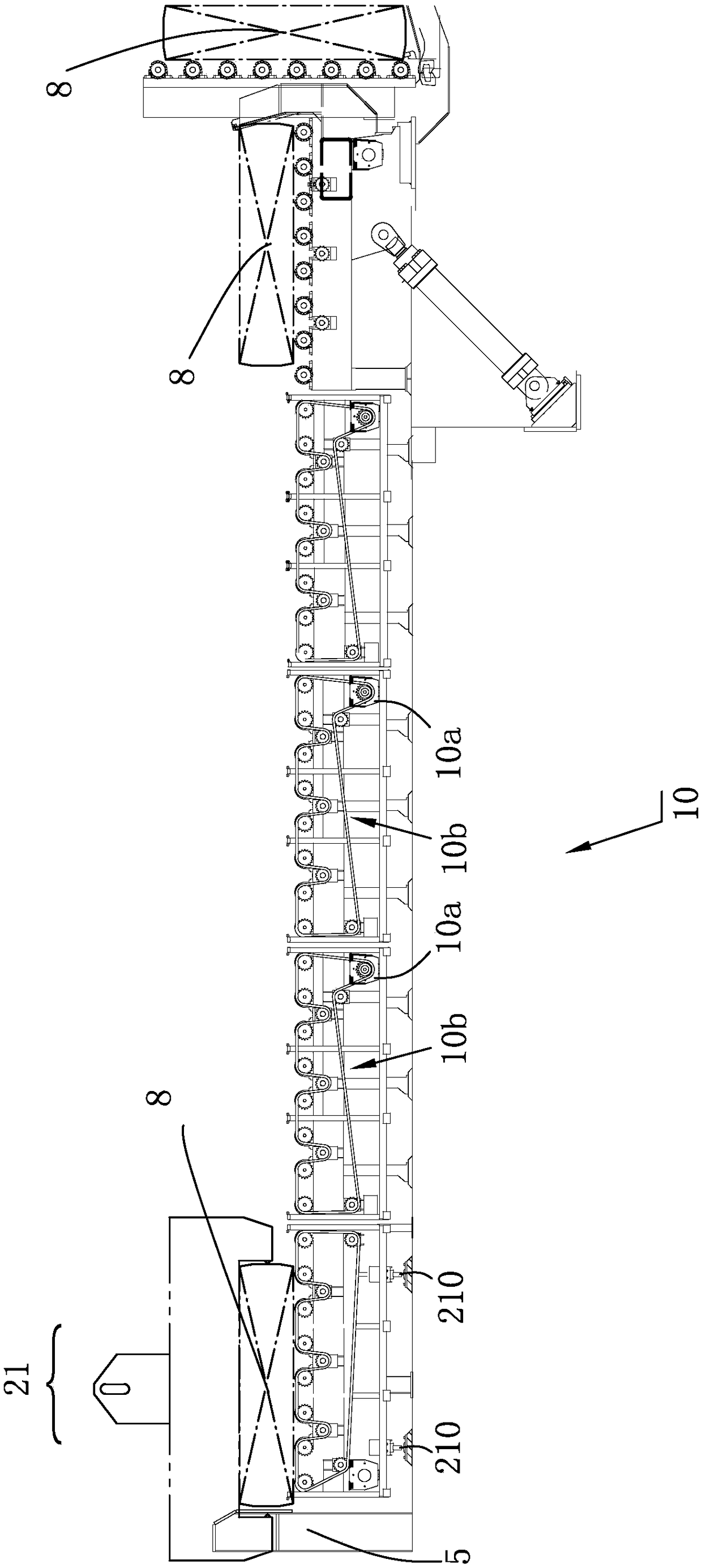 Pusher heating furnace feeding mechanism