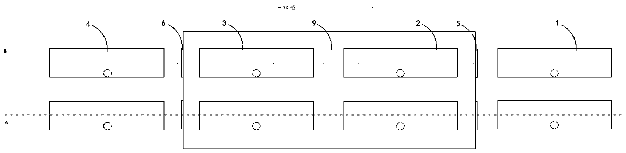 Automatic heating and opening-closing method for pre-curing kiln