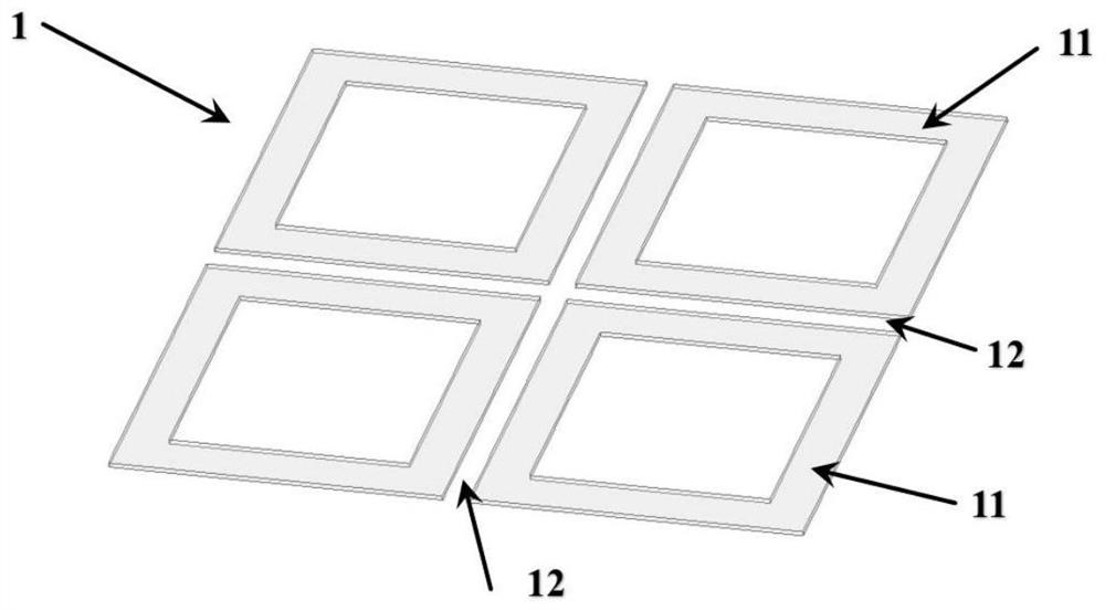 High-radiation-efficiency circularly polarized antenna unit suitable for millimeter wave frequency band