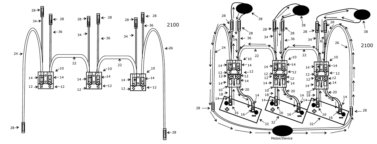 Multi-battery and multi-device connection system