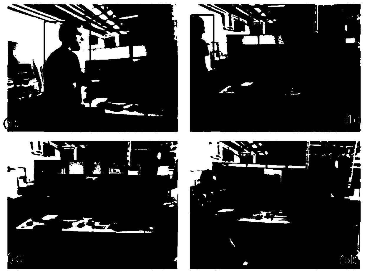 Synchronous positioning and map-constructing method for mobile robot facing indoor dynamic environment