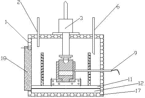 Chalcogenide glass component pressing device