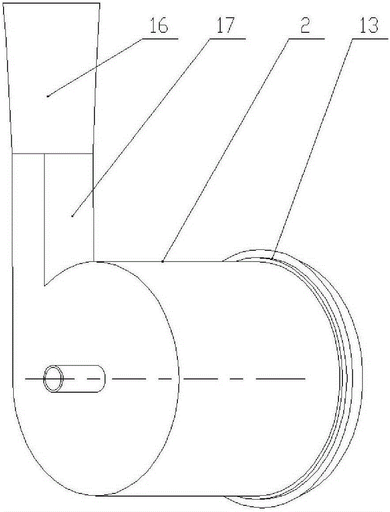 Centrifugal pump of front-mounted cyclone type gas-liquid separator