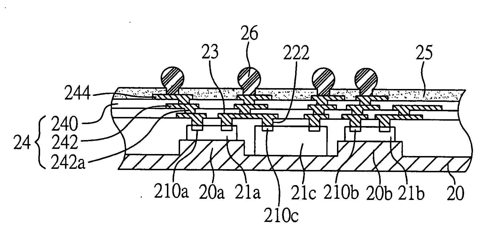 Embedded chip package structure