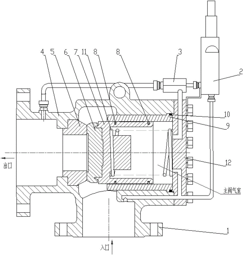 All-metal-sealed pilot-type safety valve