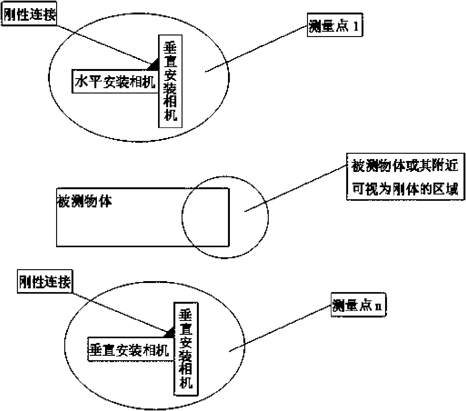 Multi-camera movable photography measuring method in vibration environment