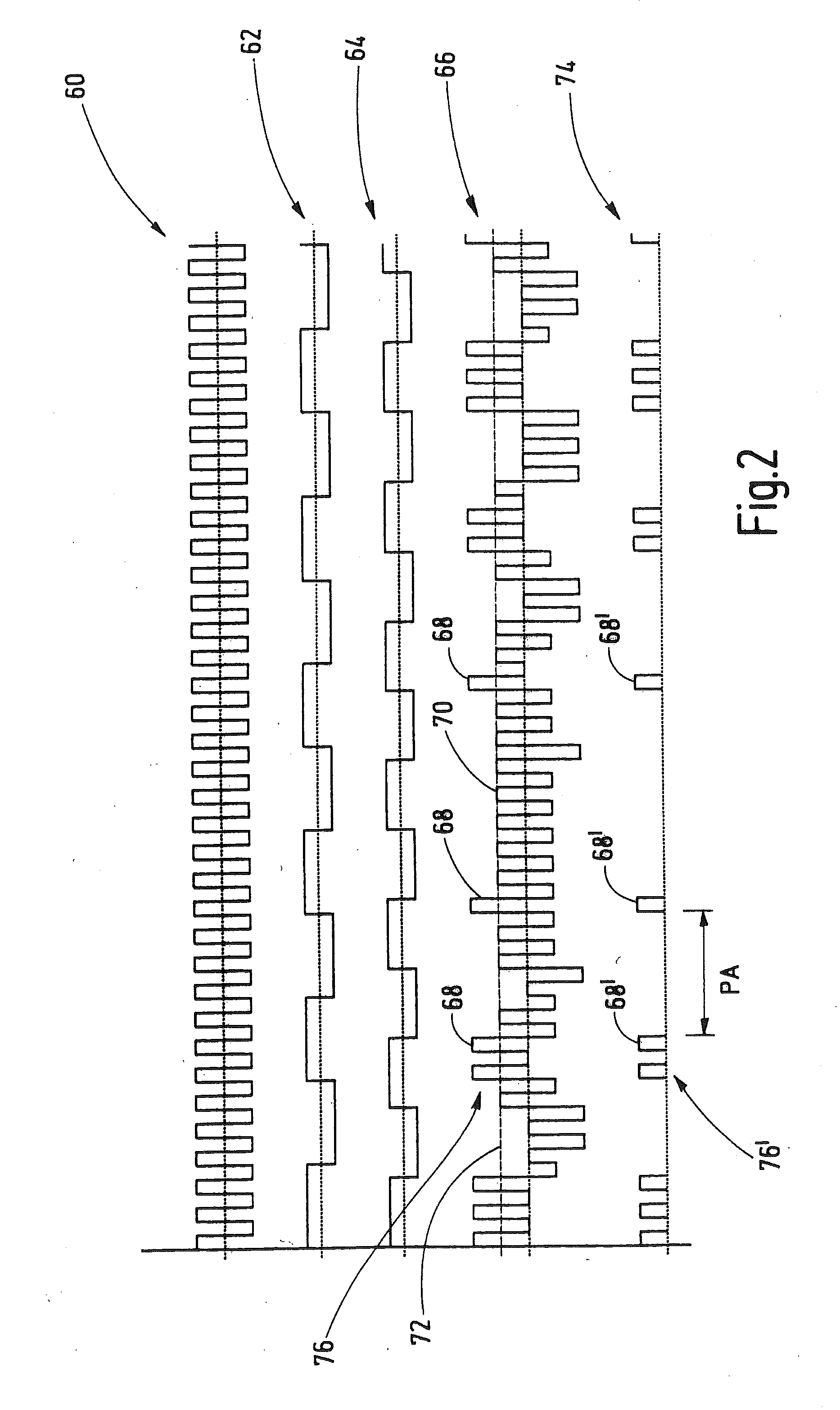 Method and device for determining a distance from an object