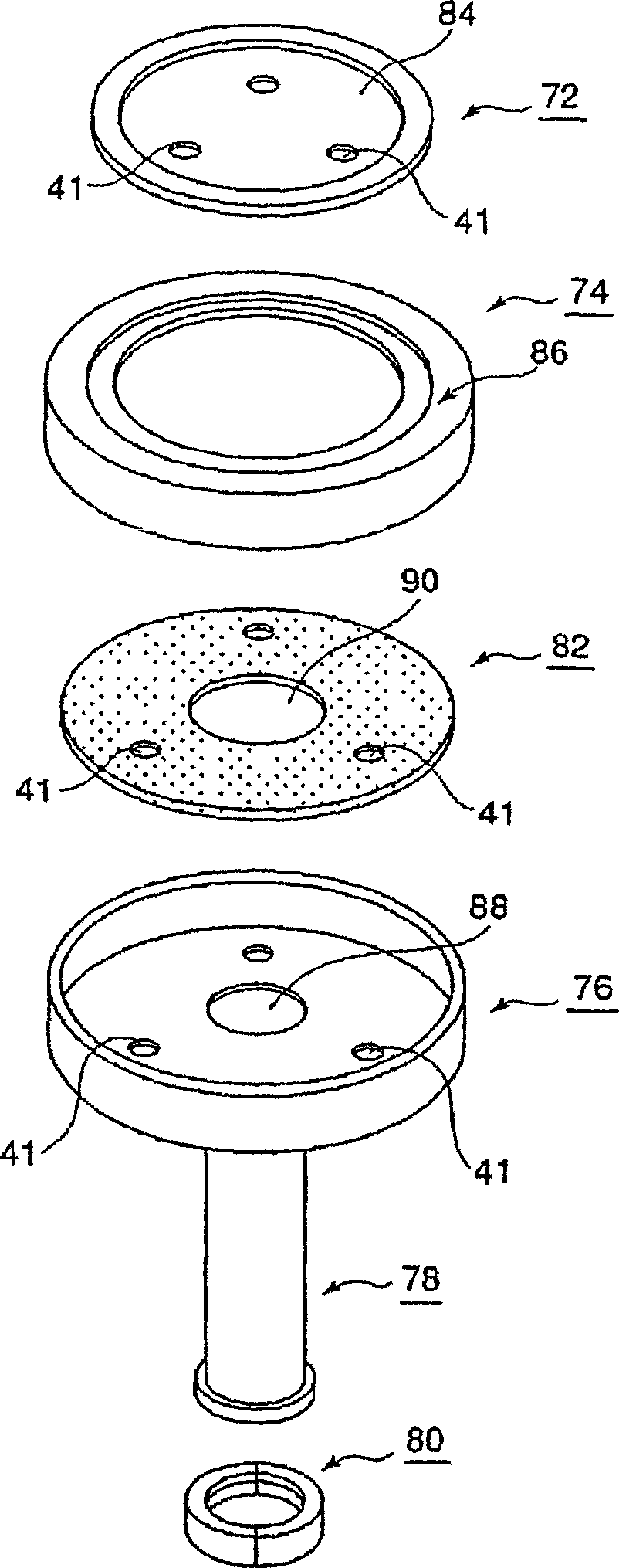 Loading table and heat treating apparatus having the loading table