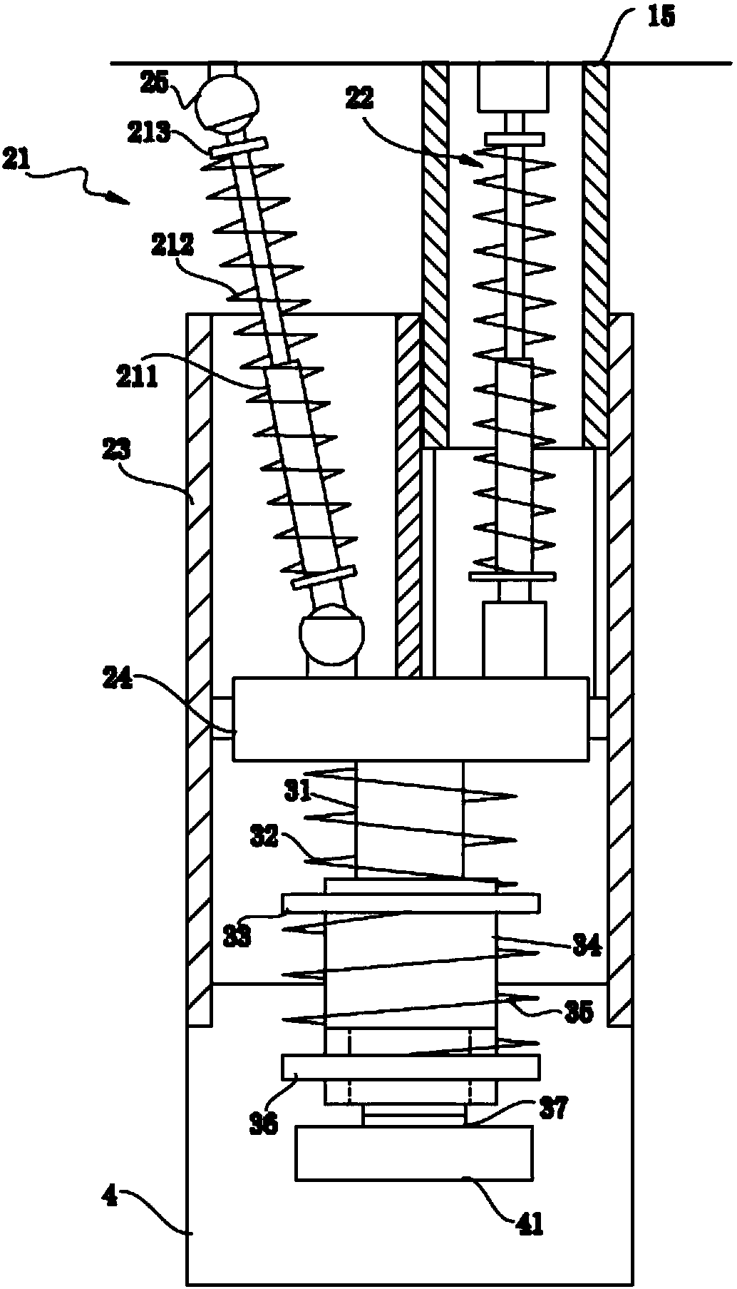 Automobile vibration damping bumper