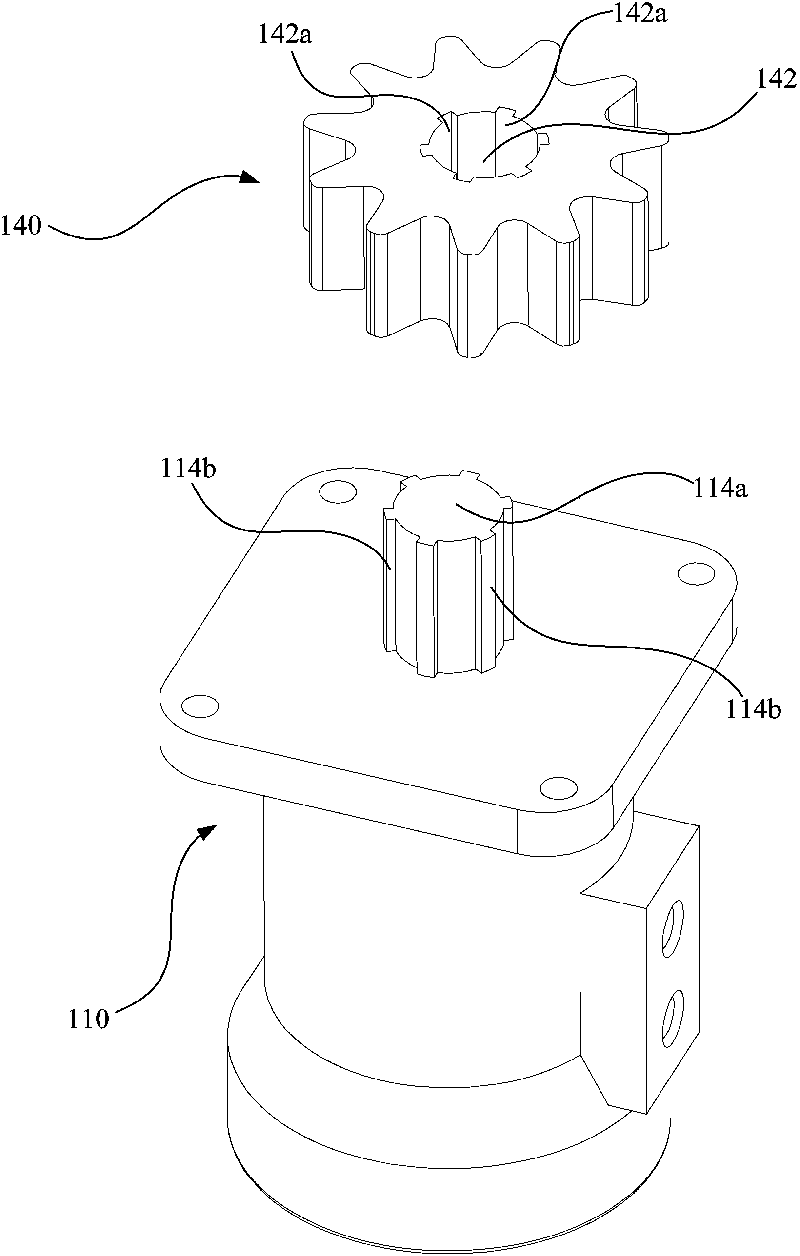 Lamp rotating structure for flood lighting vehicle