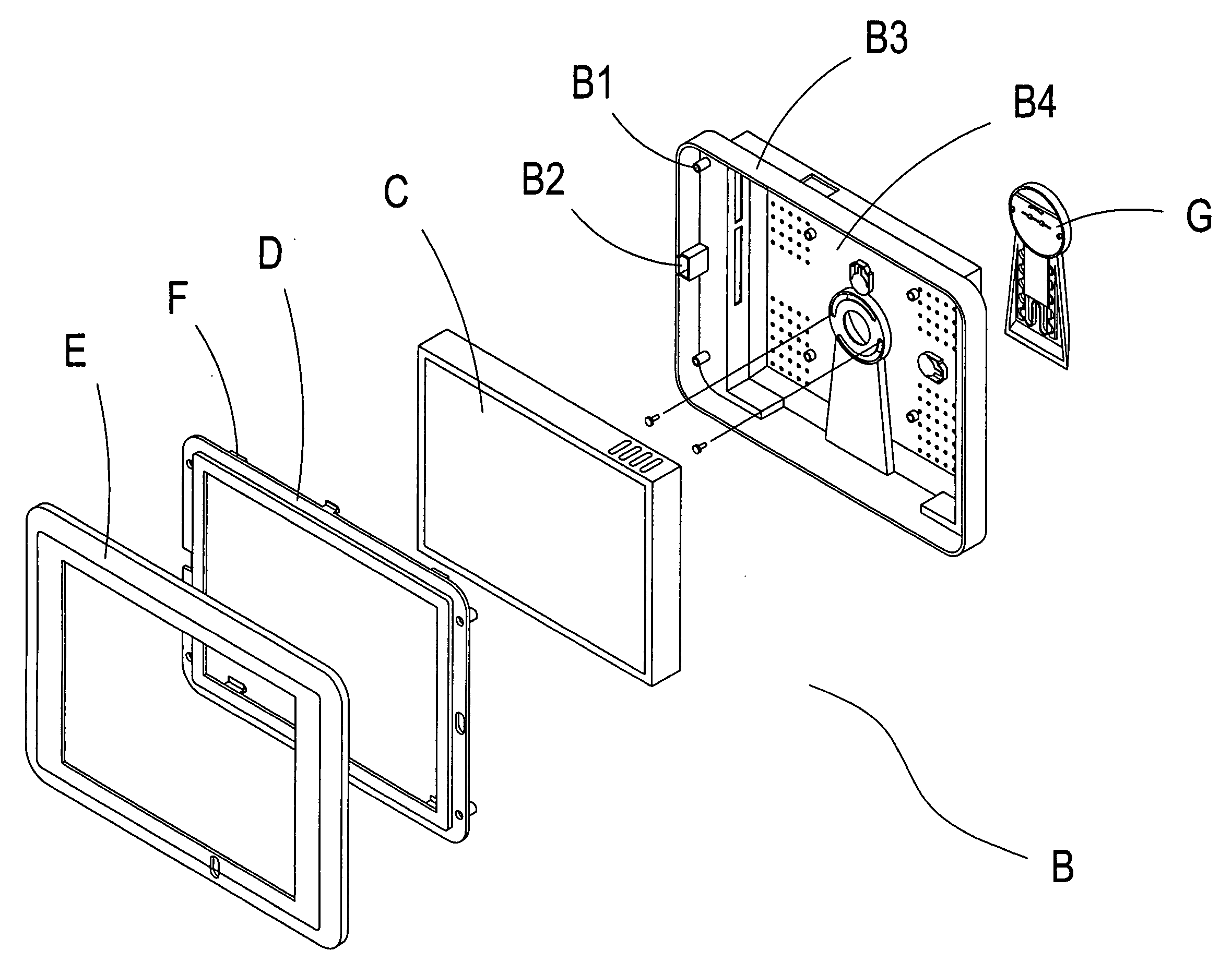 Photo frame structure