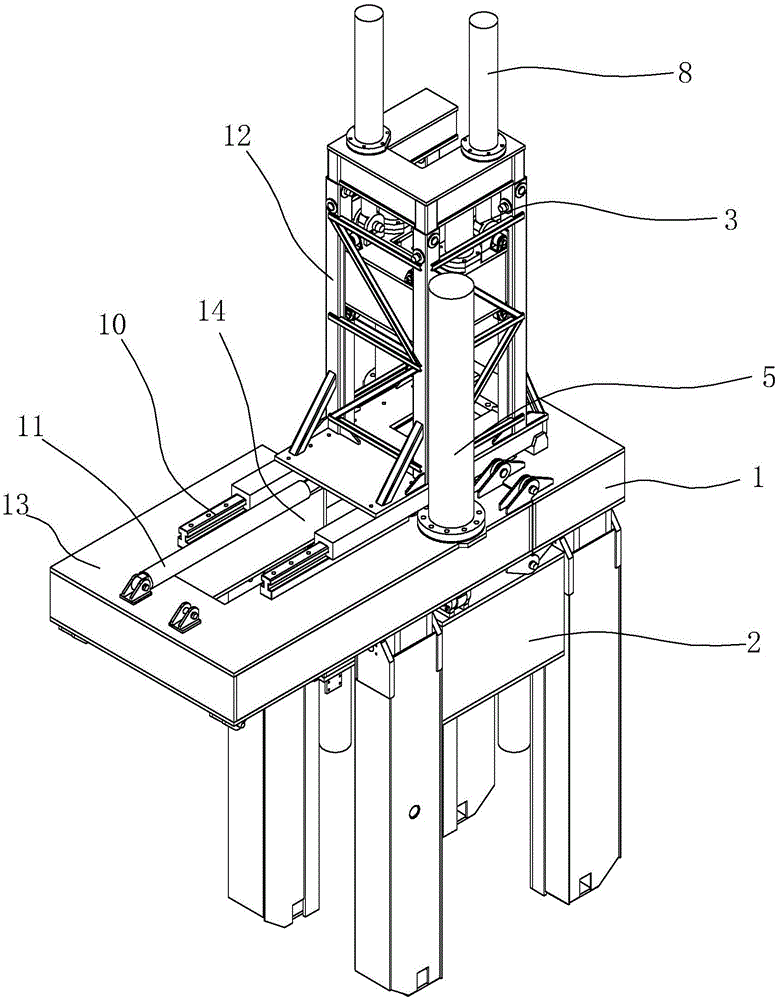 Drill pipe double-clamping system for pile driver