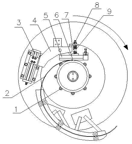 Rotating welding electrode structure of pipe pile seam welder