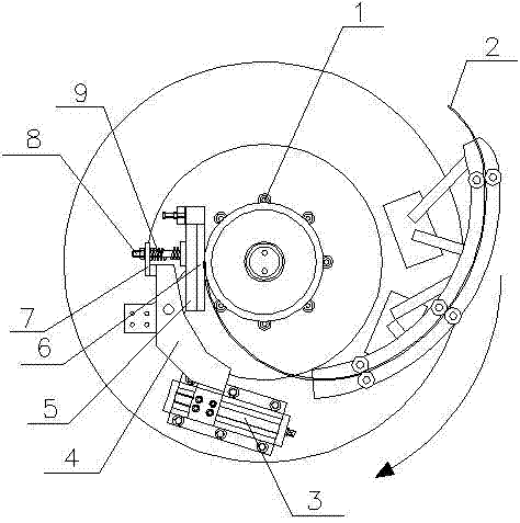 Rotating welding electrode structure of pipe pile seam welder