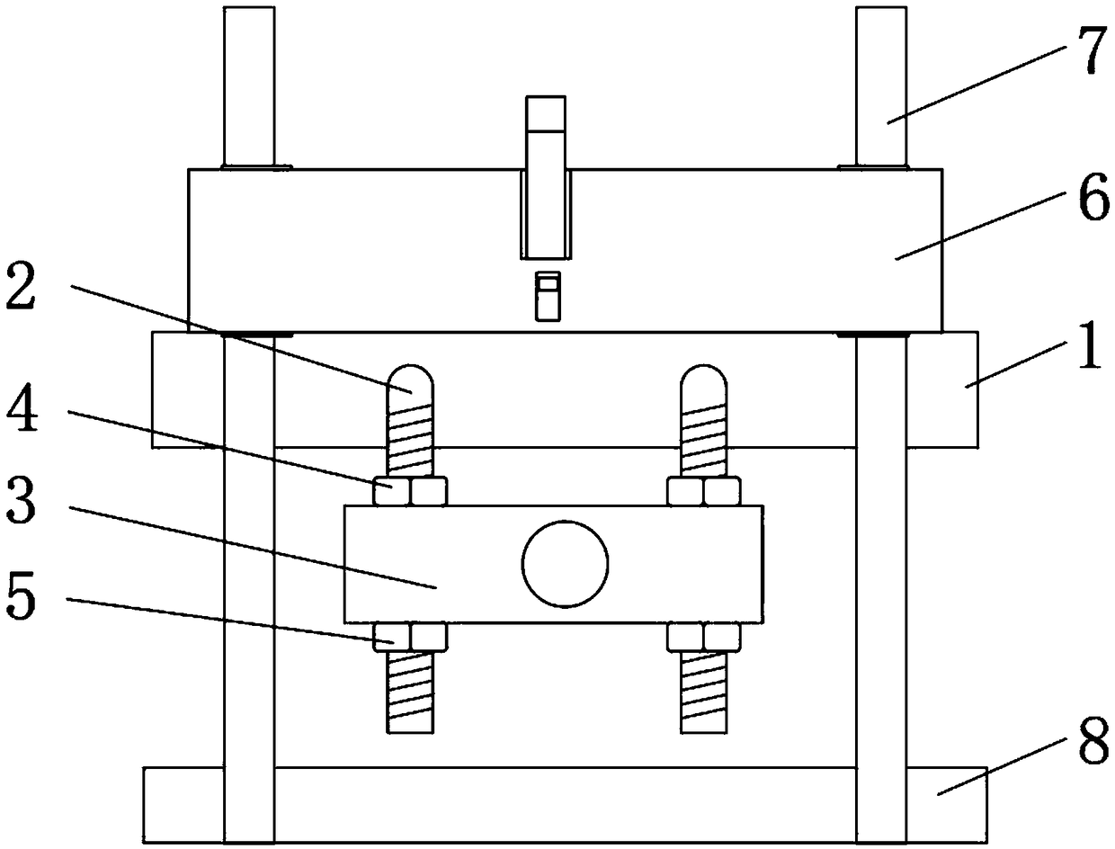 Auxiliary device for forming holes in side faces of furniture panel