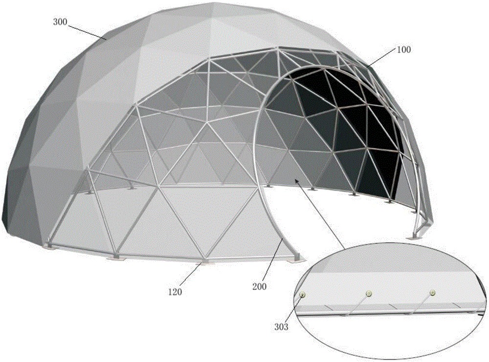 Spliced vaulted room