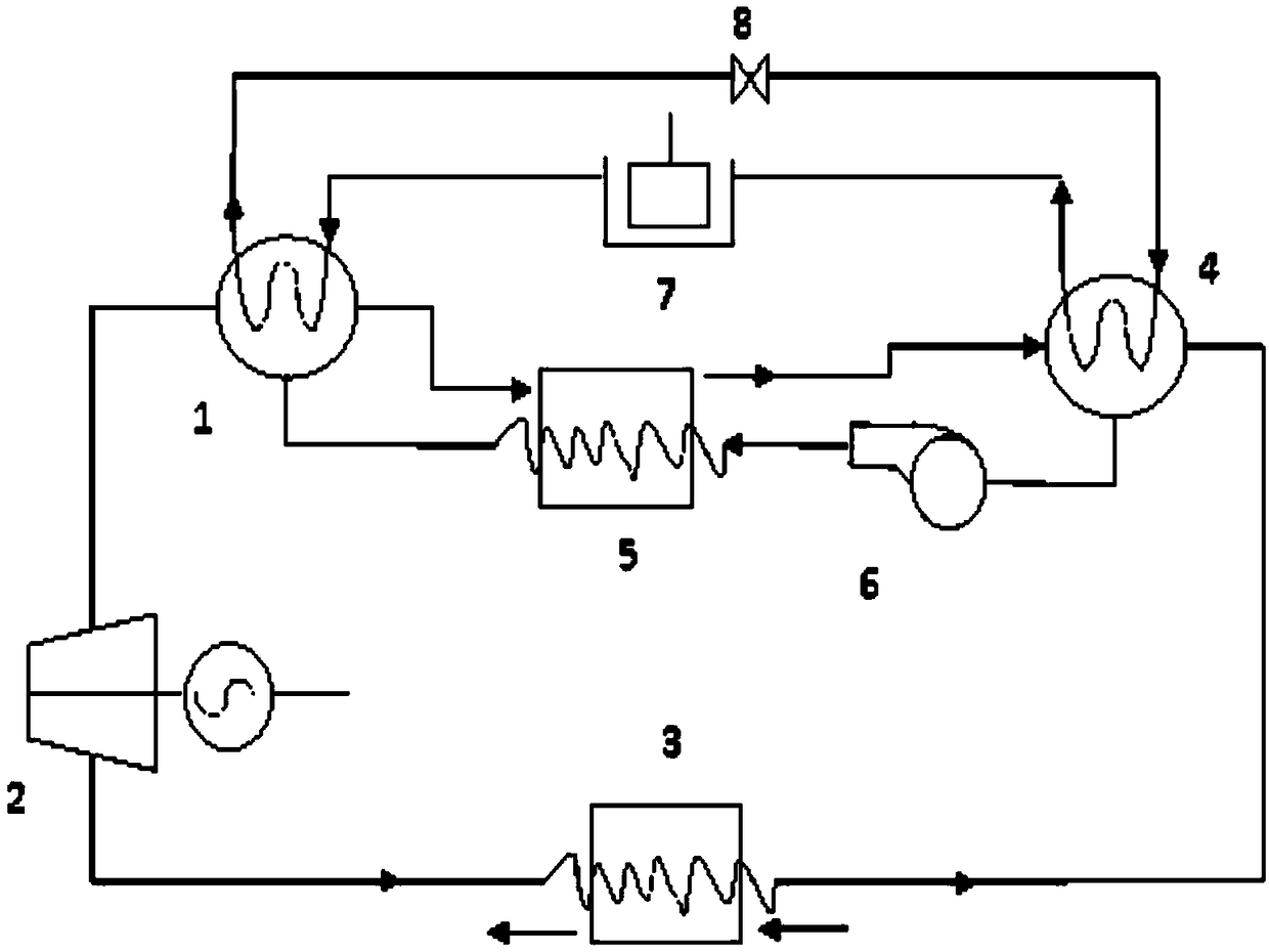 An absorption heat pump refrigeration power cogeneration method