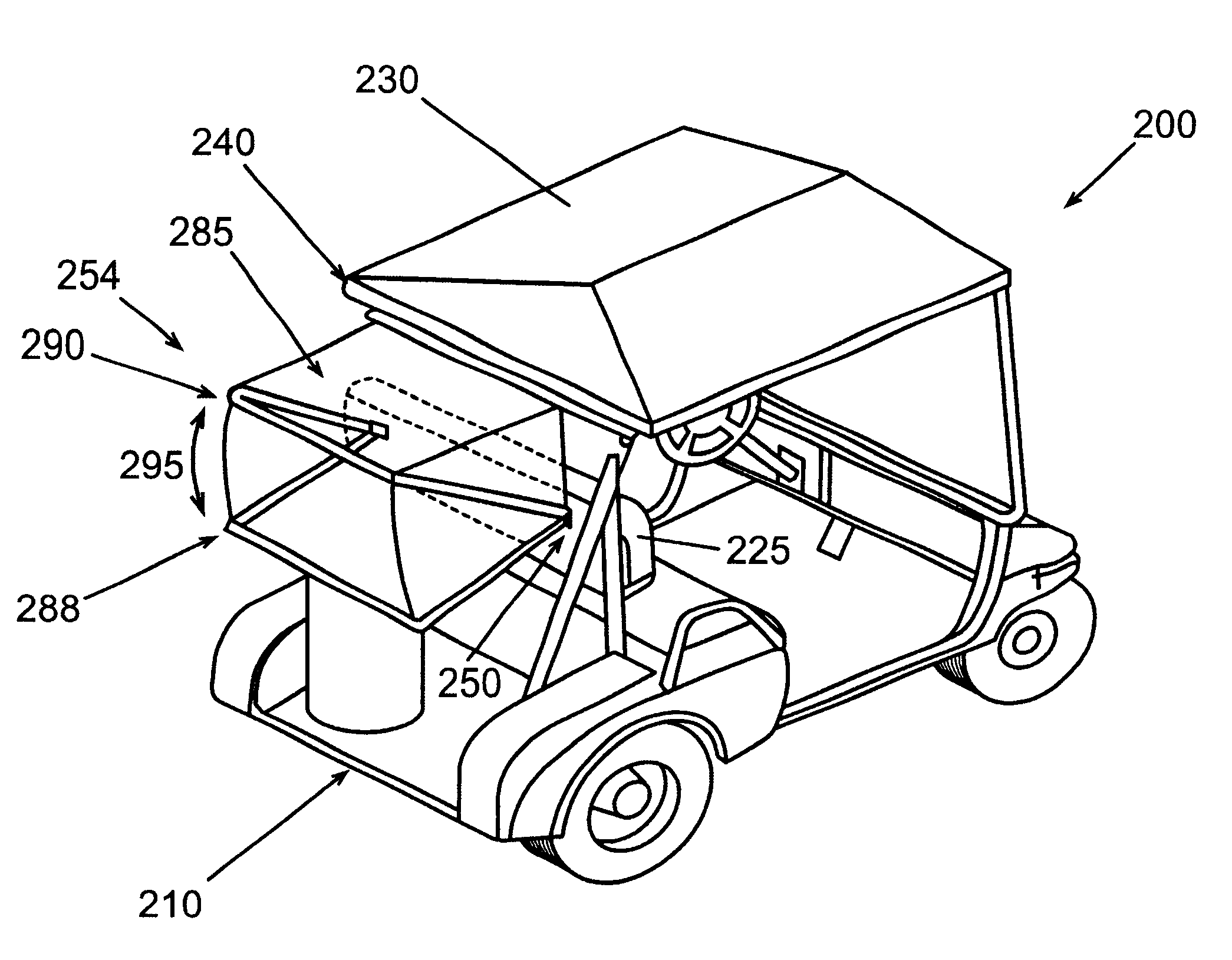 Golf bag covers for use with golf carts