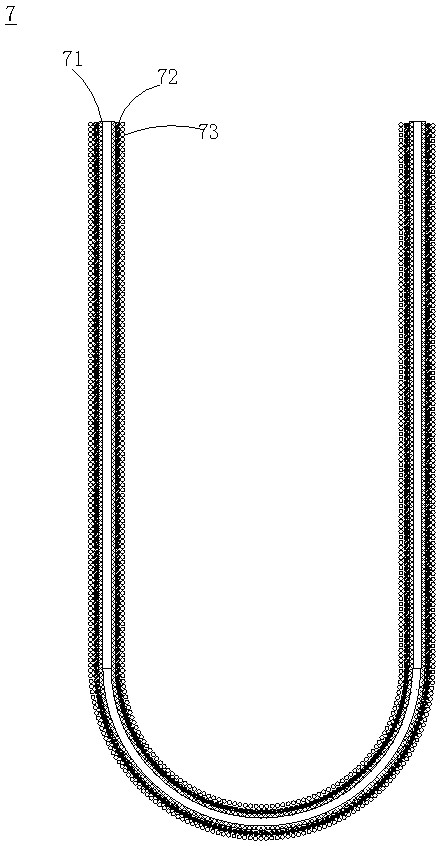 Volatile gas collecting trap and volatile gas purging and trapping device