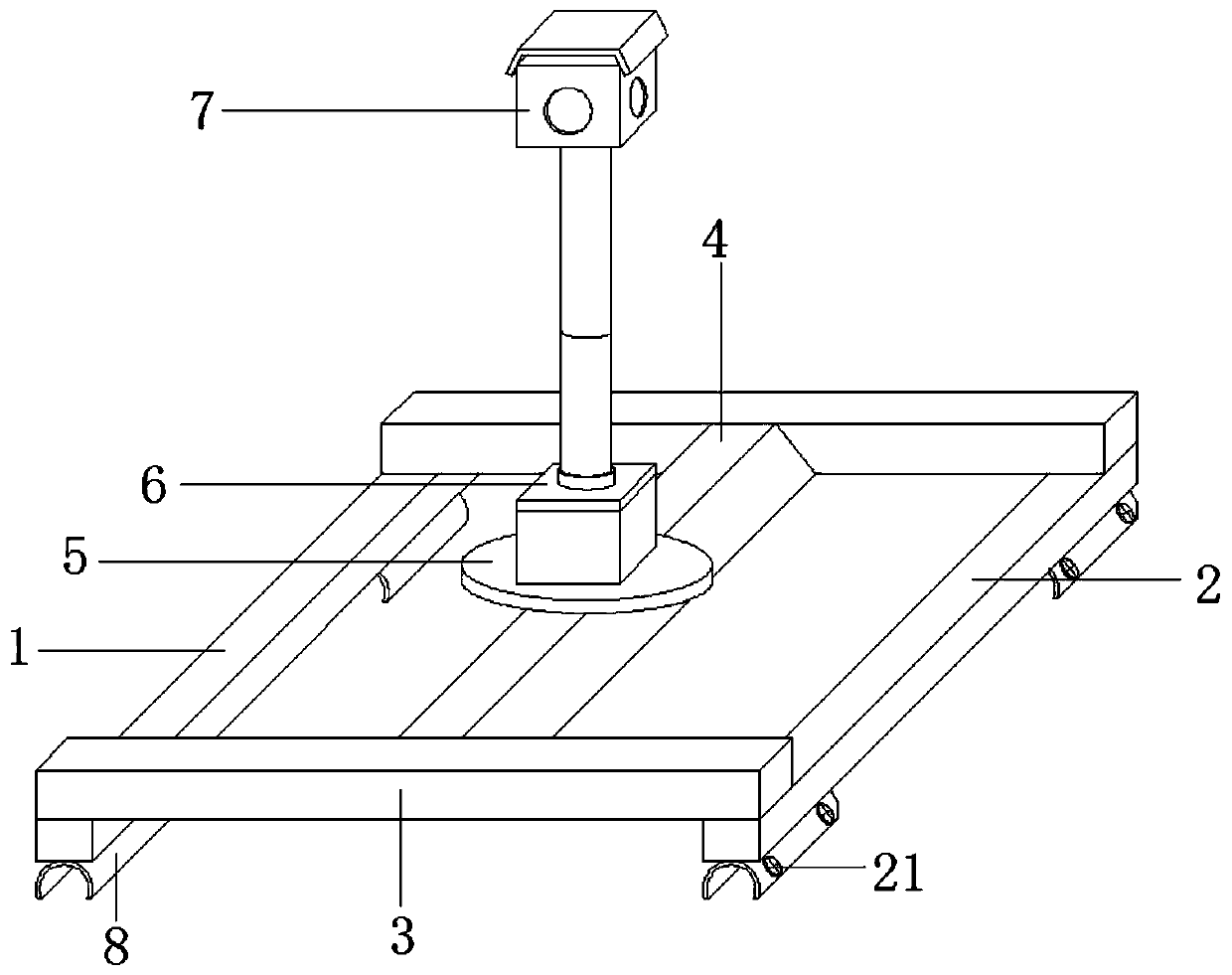 Historical block live-action modeling data collecting device