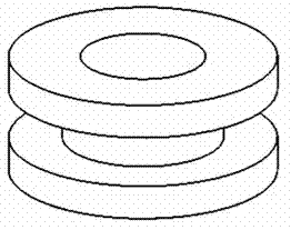 Integral annular three-dimensional fabric and weaving method thereof