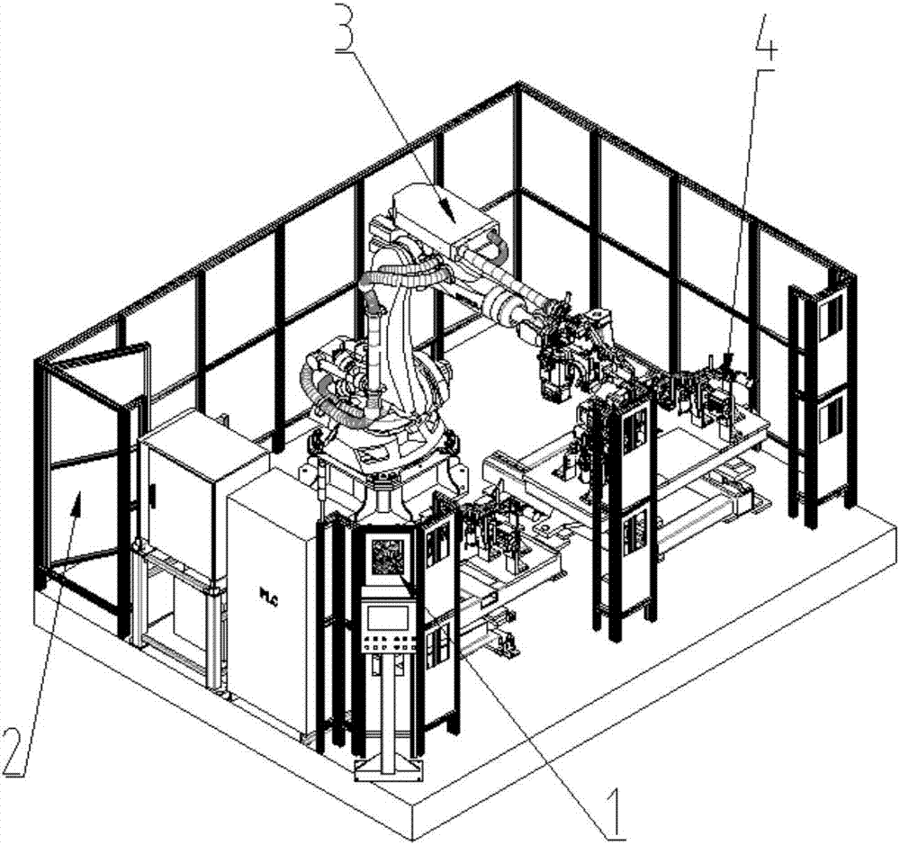 Spot welding robot workstation