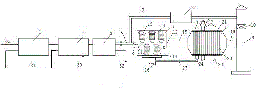 Energy-saving and environment-friendly two-circuit parallel type smoke waste heat recycling device and method