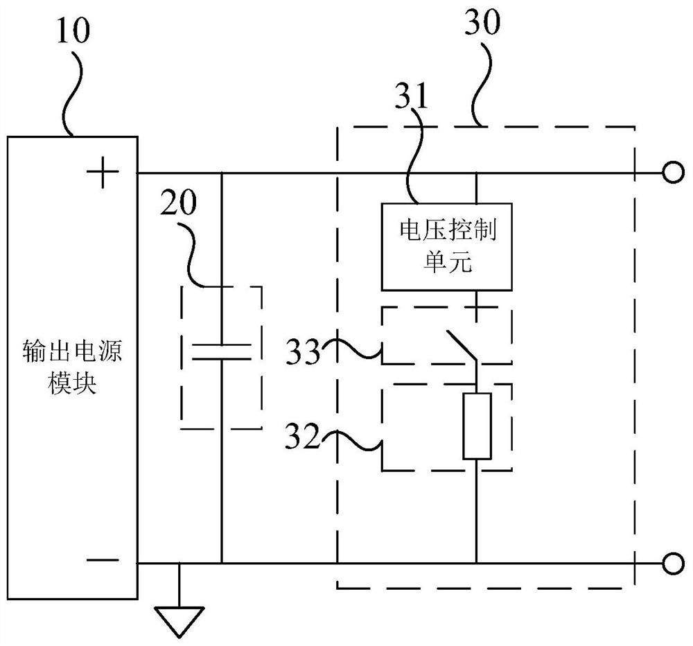 Power-on and power-off control circuit and signal output device