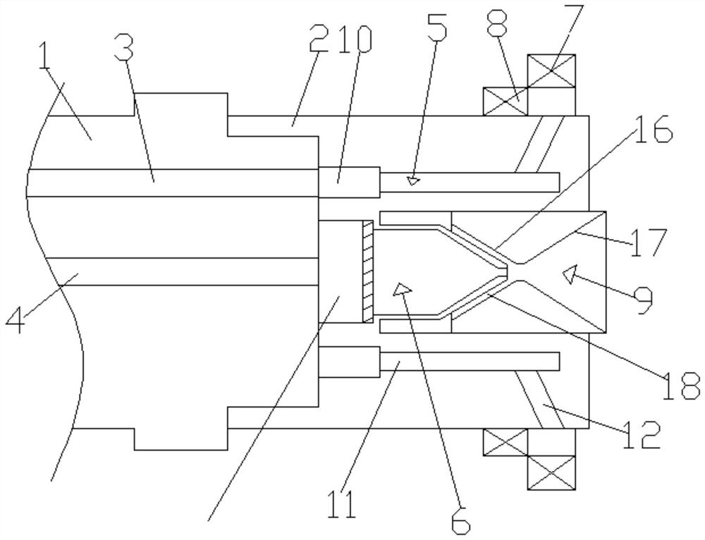 Double-oil-way nozzle structure and nozzle system thereof