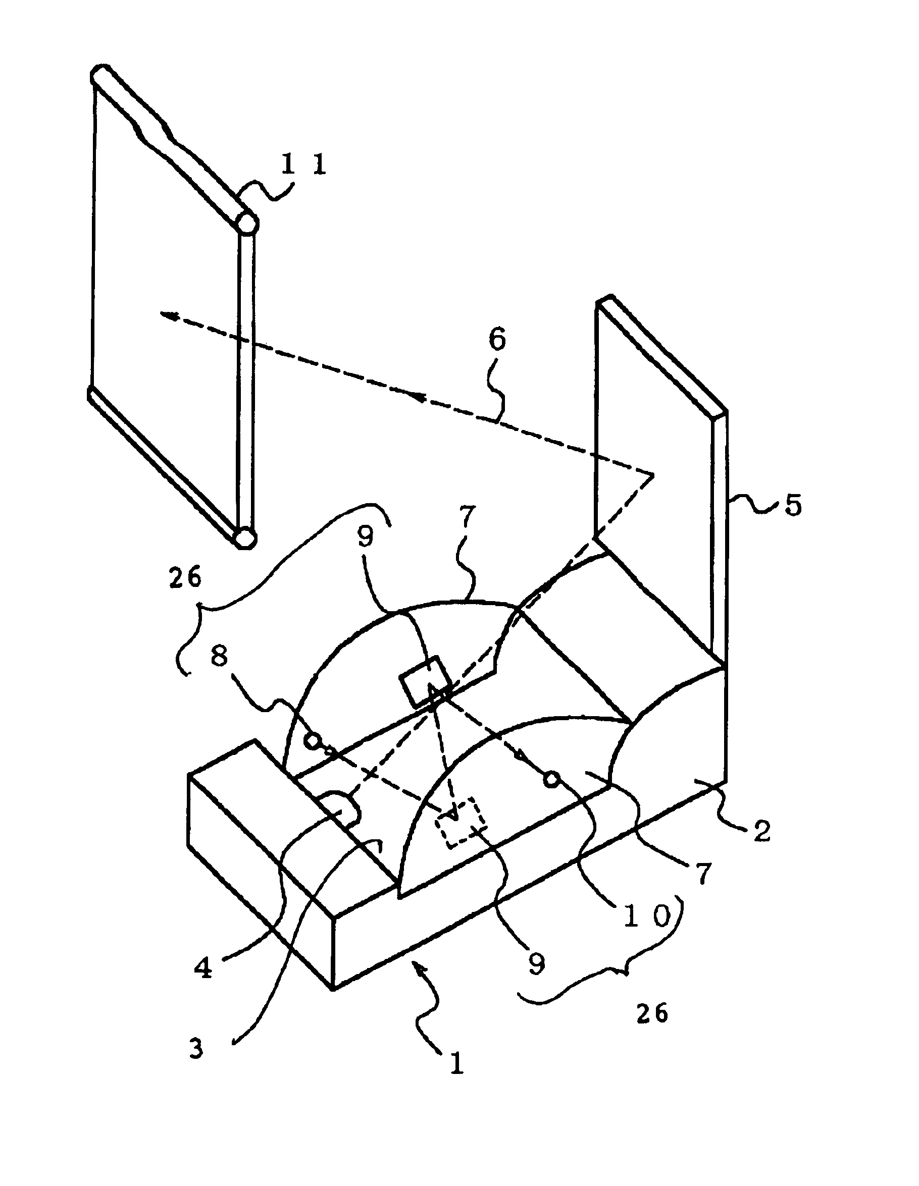 Projector with foreign matter detecting means