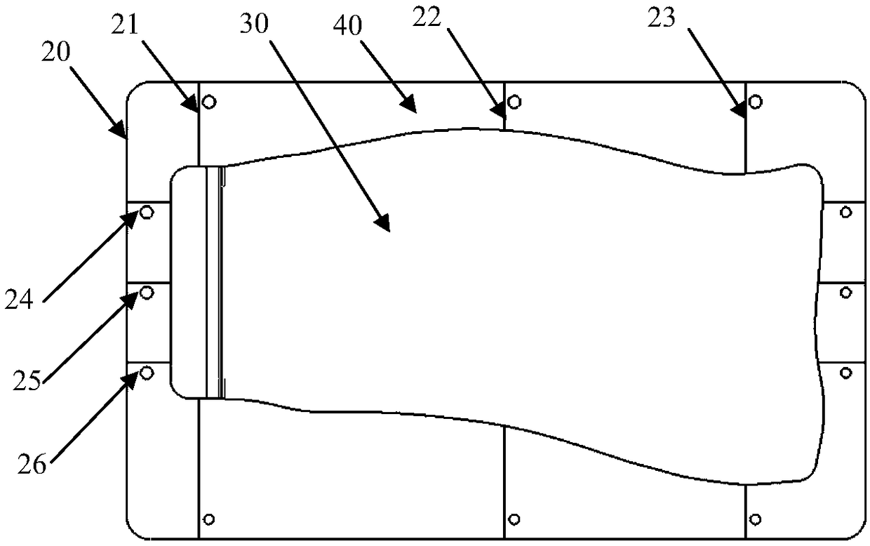 Device and method for positioning variable-thickness preform and detecting thickness of preform