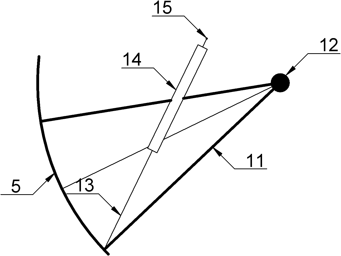 Gate opening detection device