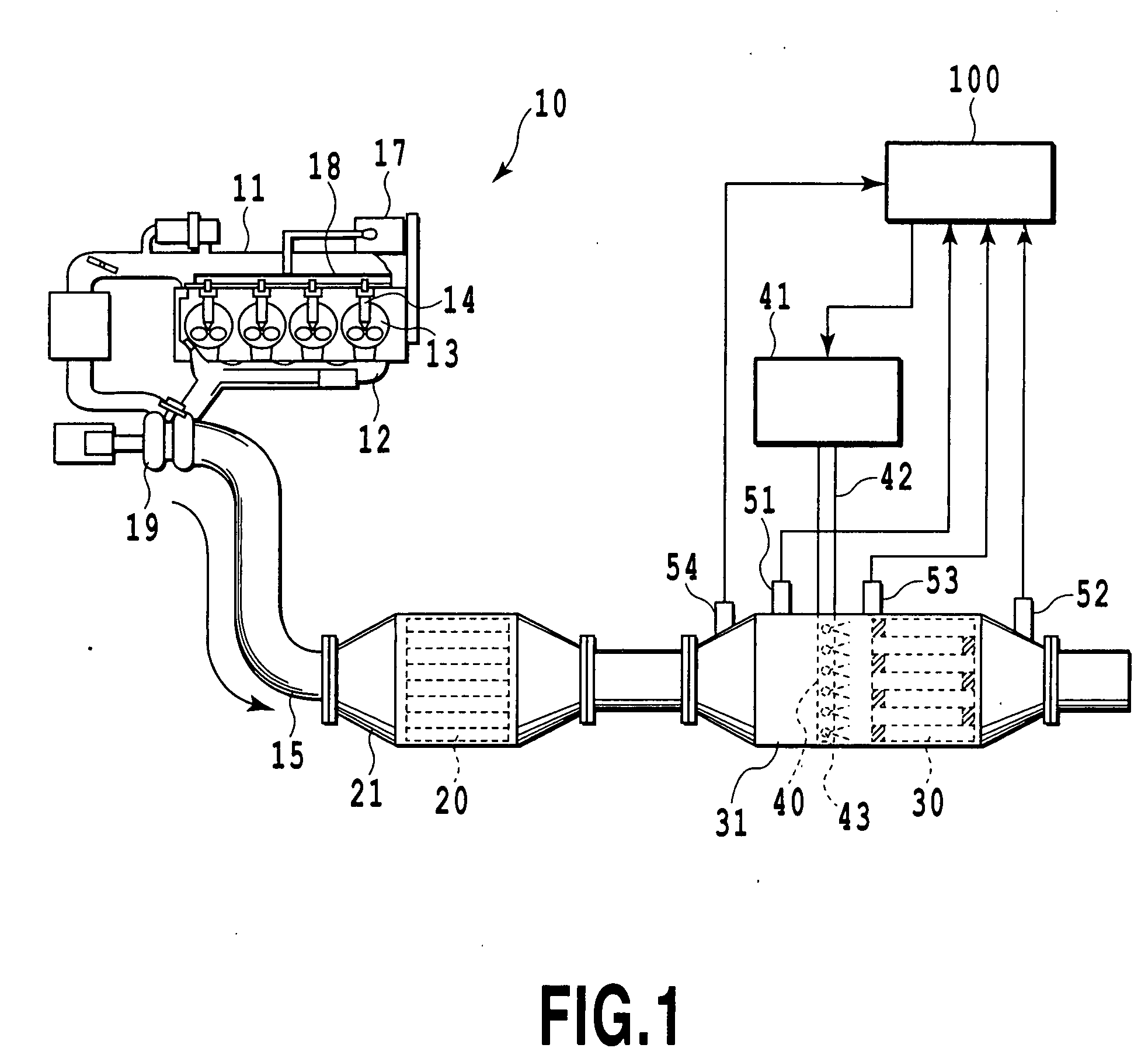 Device for Cleaning Exhaust Gas of Internal Combustion Engine