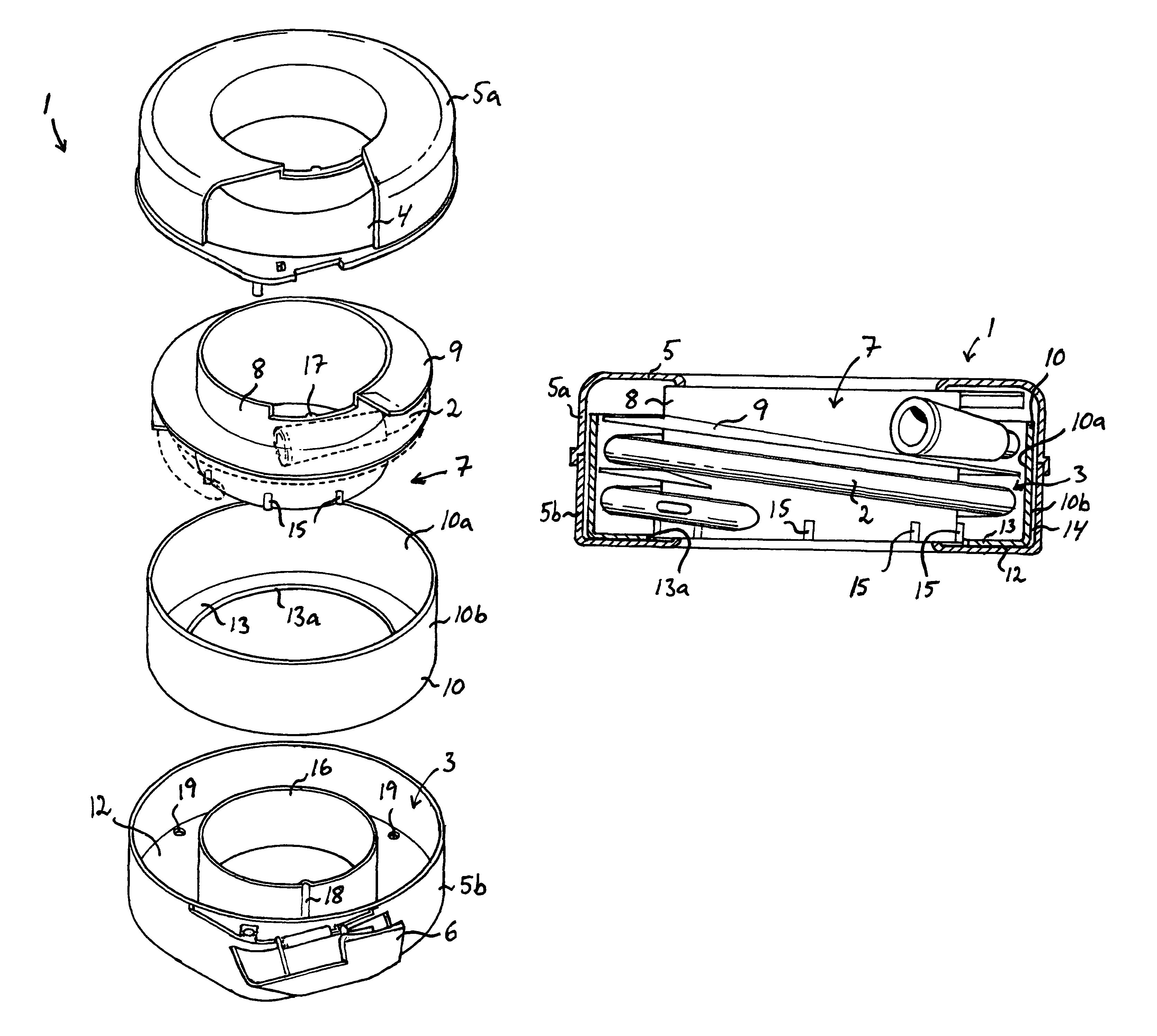 Receptacle for a catheter