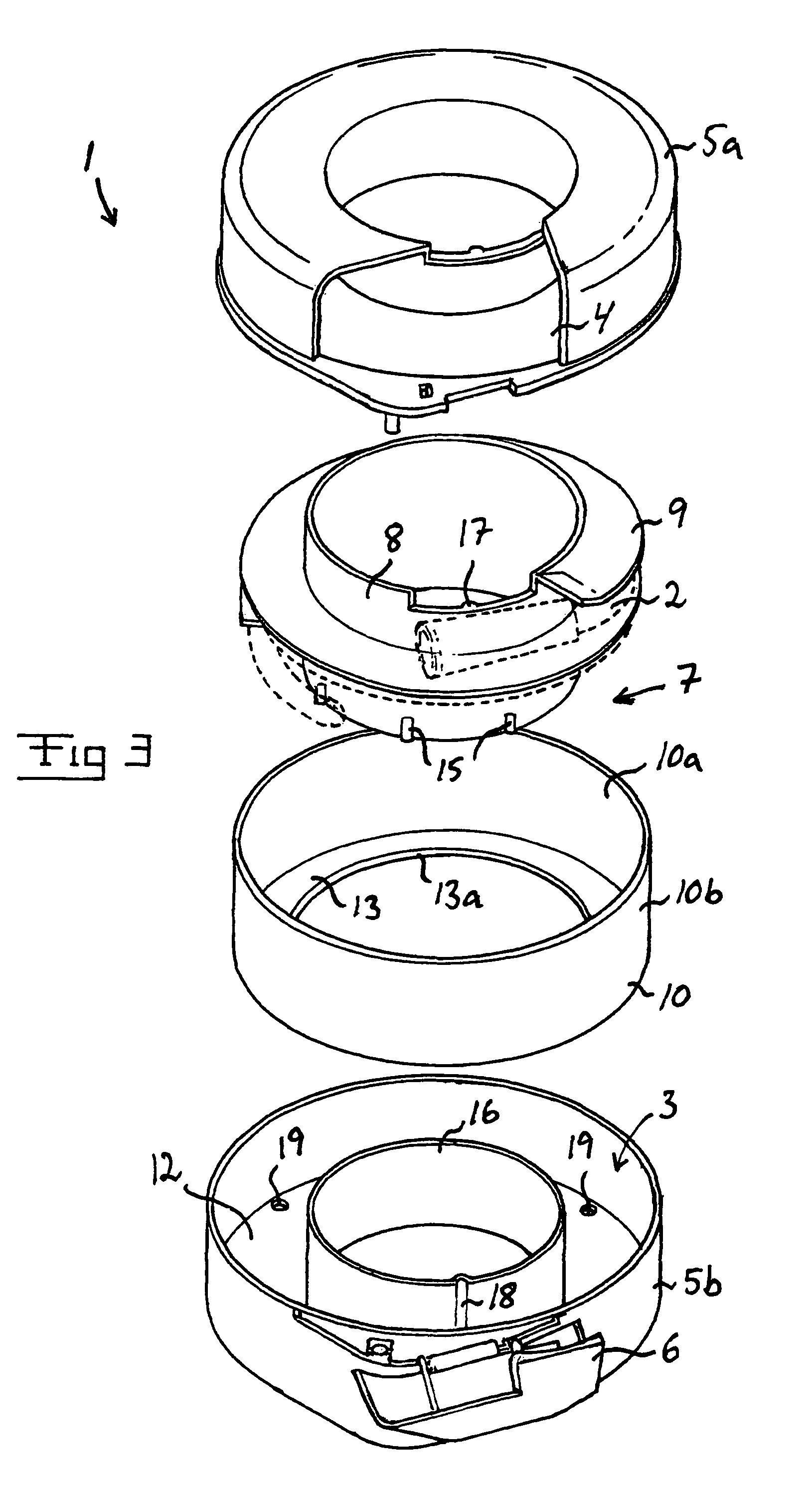 Receptacle for a catheter