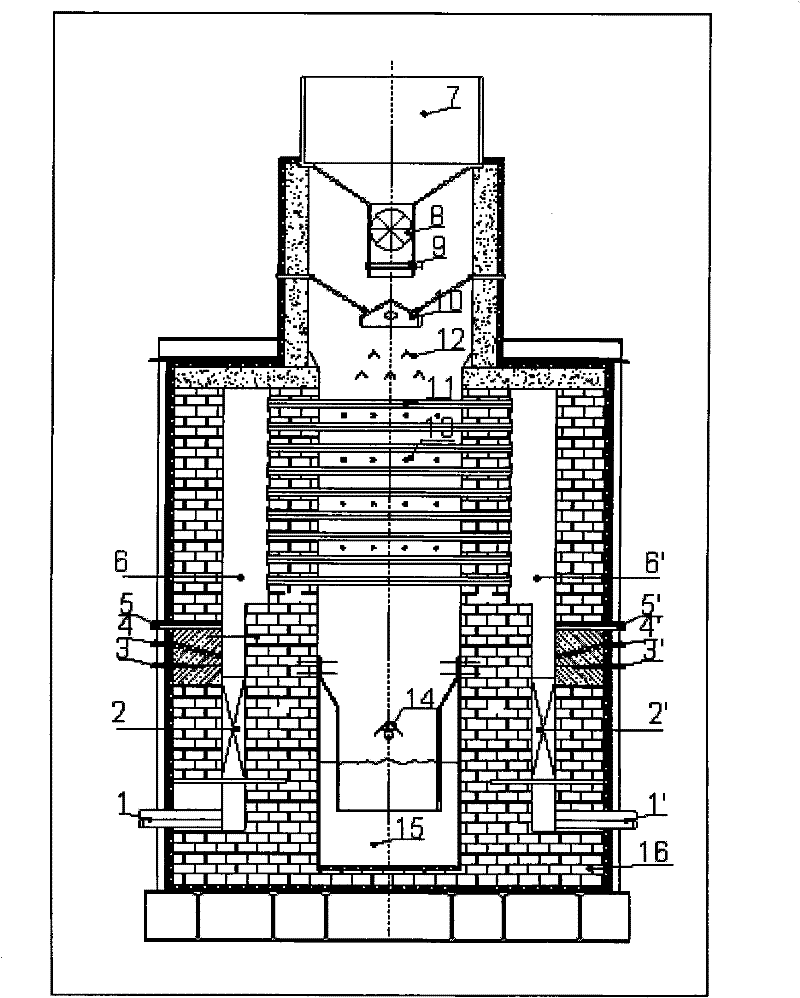 Oil shale dry-wet mixing method dry distillation technology and heat accumulating type external firing shale oven